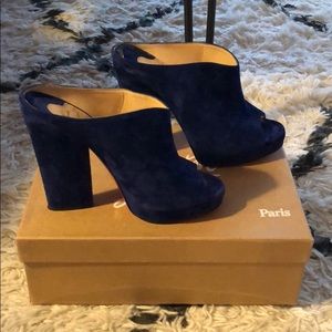 Christian Louboutin Royal Blue Mules